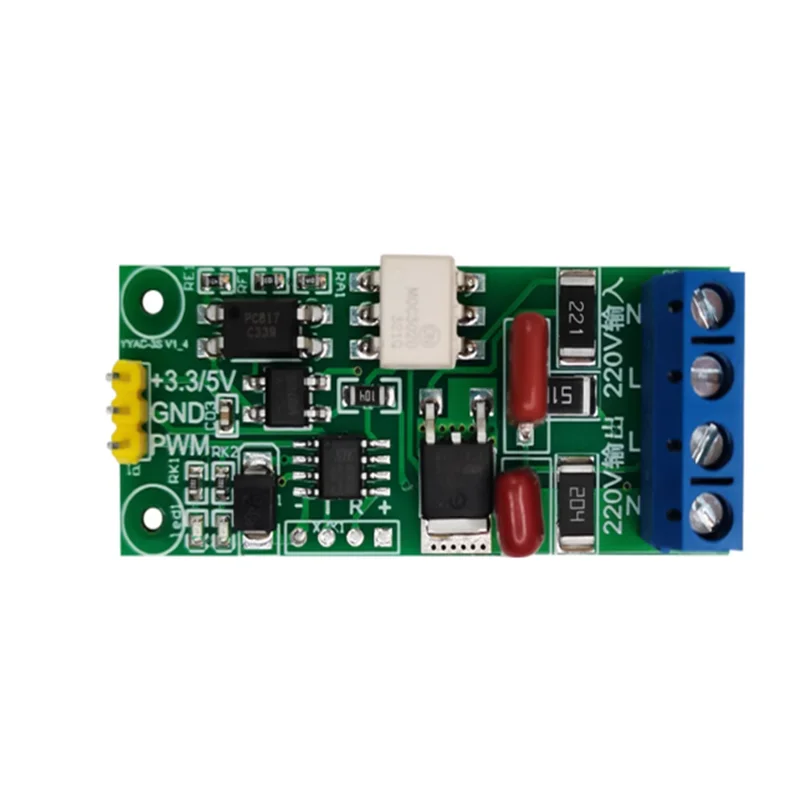 PWM Dimming Dimmer Governor Motor Speed Controller AC 220V Voltage Regulating Regulator Thyristor Isolation Module I/O Output