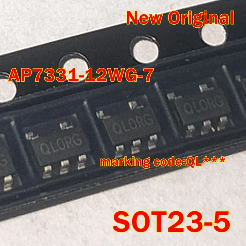 

1pcs to 100pcs AP7331-12WG-7 SOT23-5 New Original marking code:QL*** Fixed Positive LDO Regulator