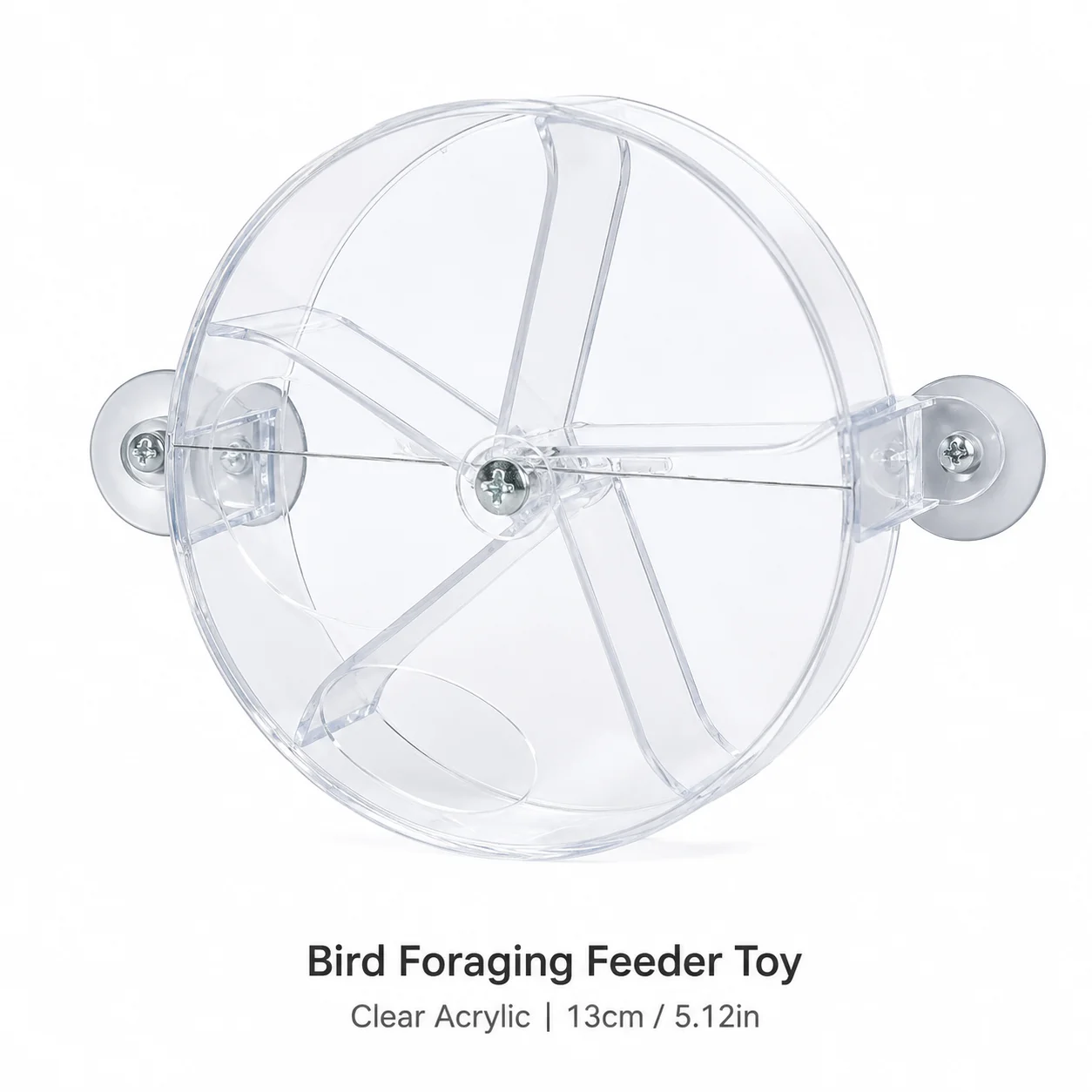 Durable Bird Foraging Wheel – Bite Resistant Flywheel Toy for Medium Parrots, Classic Parrot Foraging Enrichment Toy