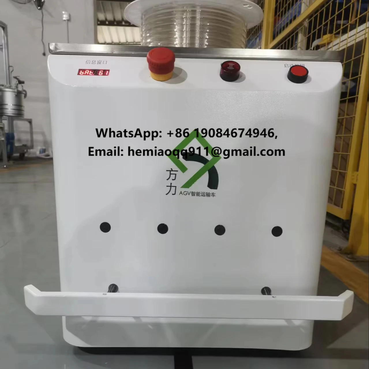 New AGV Automatic Navigation Car-Multi-Sensor Universal Indoor/Outdoor Use DC12V-24V 1 Year Warranty