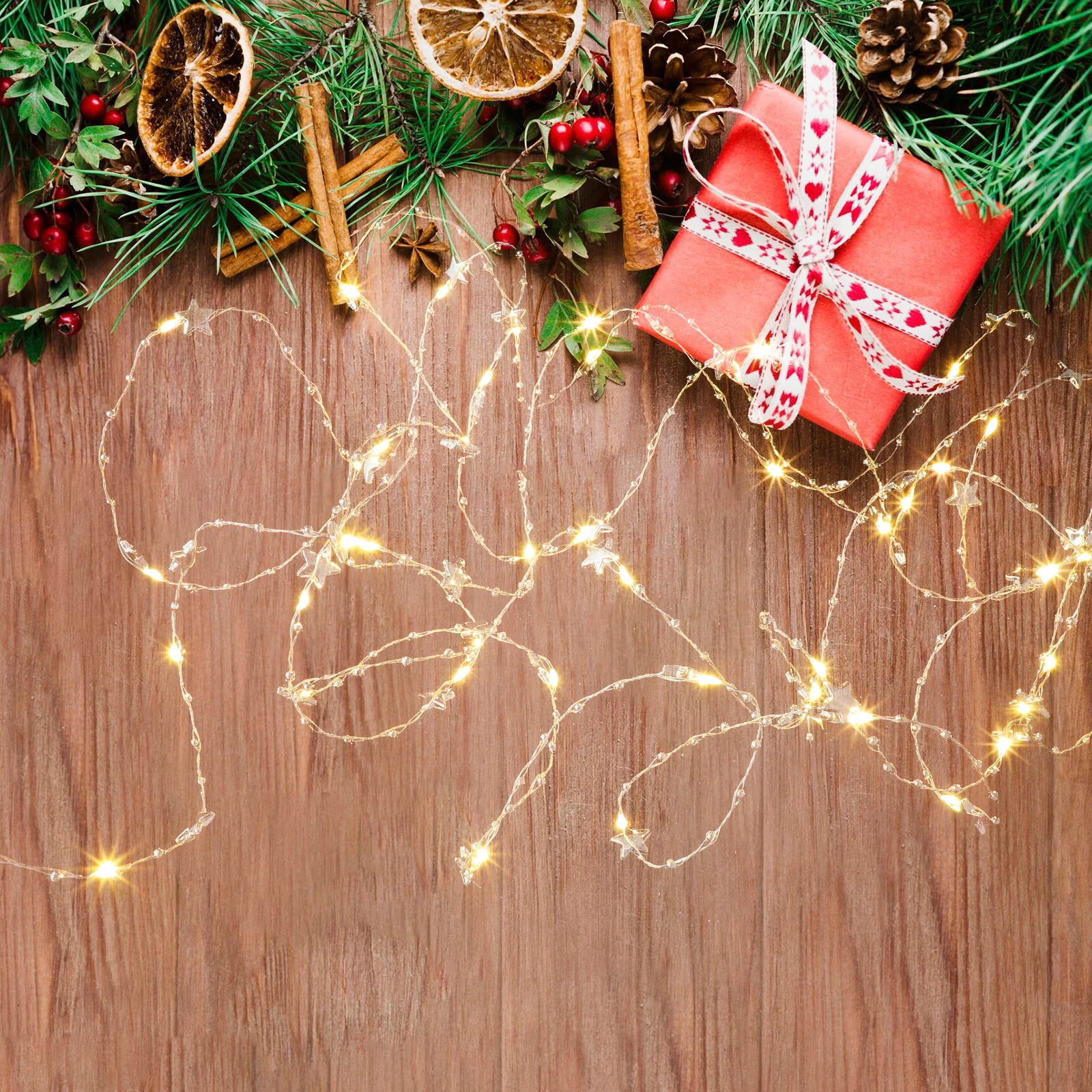 

Star Hanging Copper Wire String Lights Warm White Decorative For Various Celebrations Bedroom Home Festival Illumination