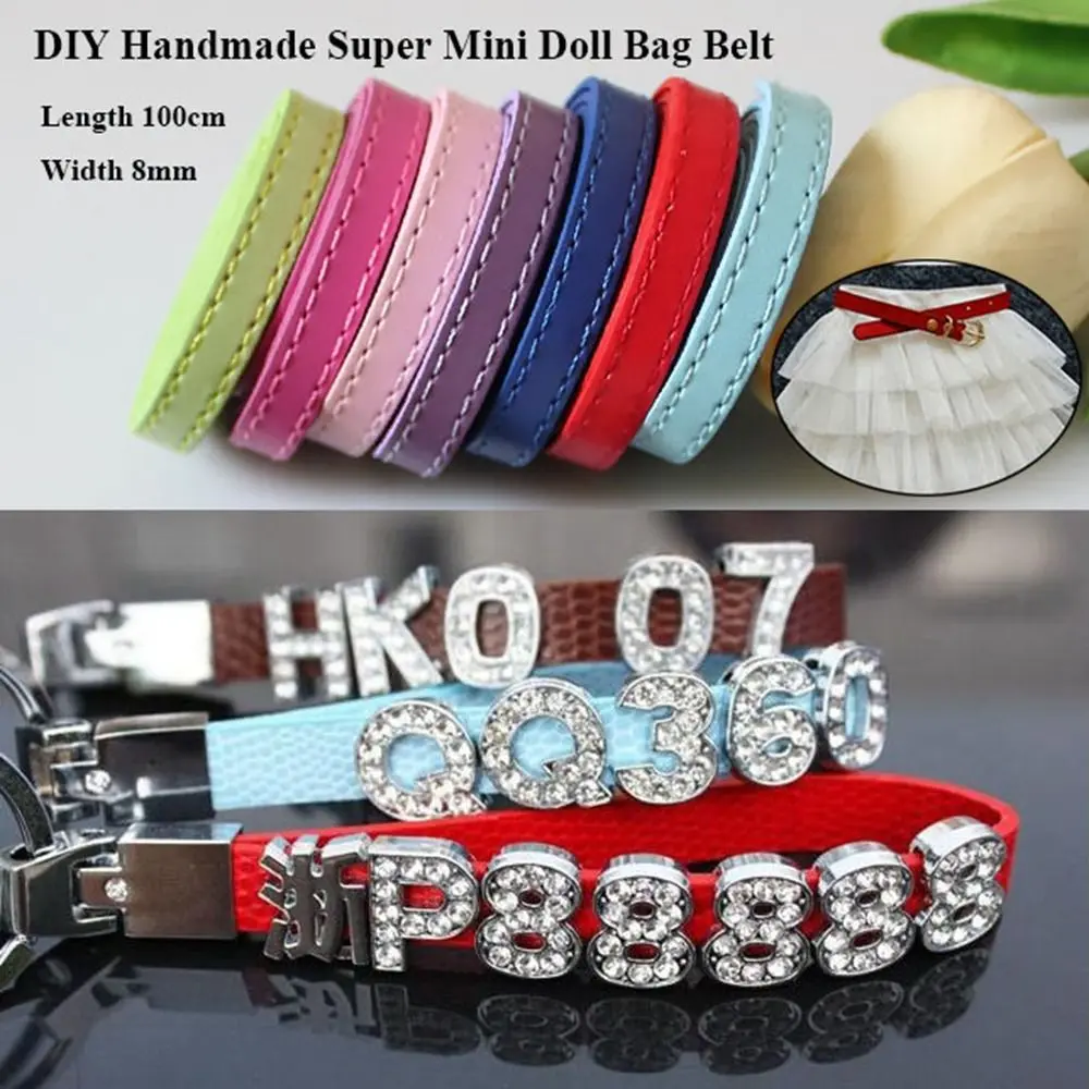 New 100cm Super Mini Belt Handmade DIY Waist Belt 10 Colors PU Clothes Accessories DIY Accessories