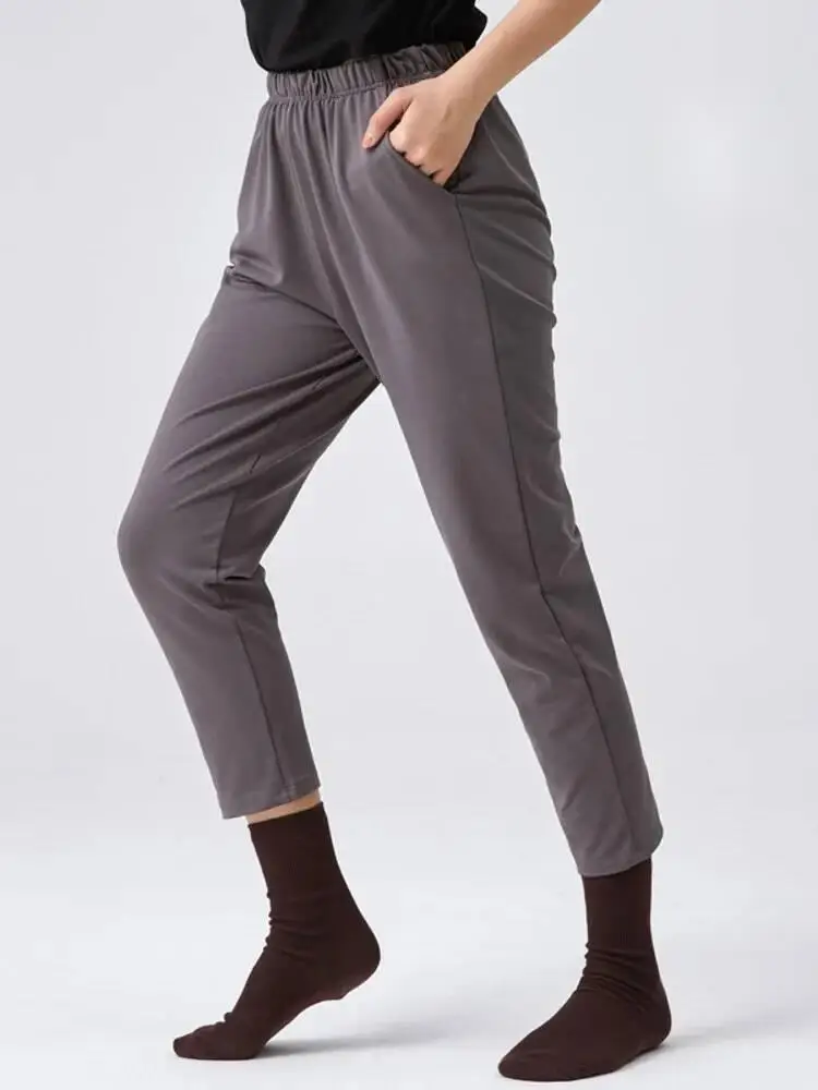 

Solid Color High Waist Tapered Dance Pants for Women Classical Dance Carrot Trousers Performance Practice Costume Bottoms