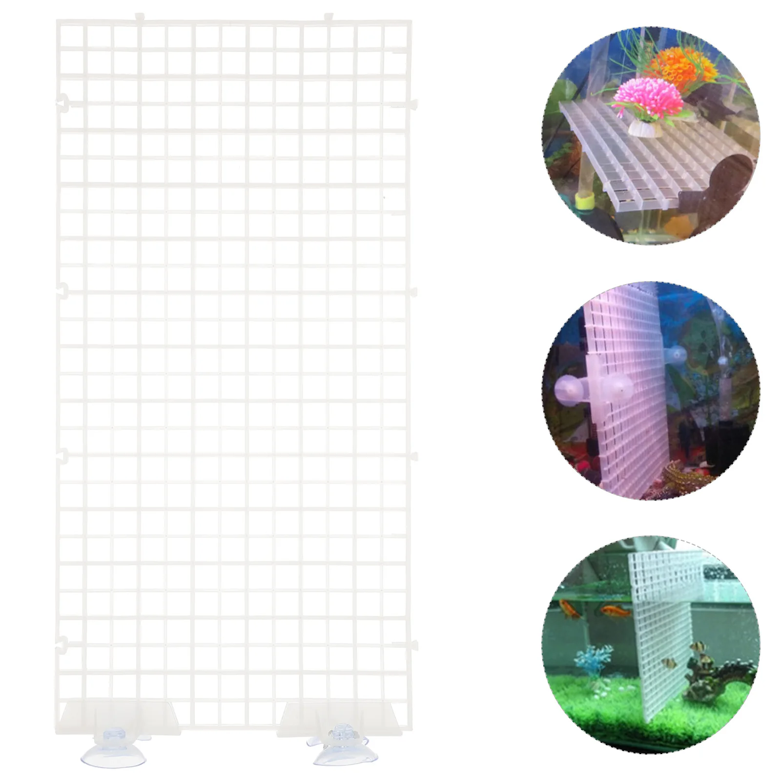 

4pcs Aquarium Isolation Panel 30X15Cm Black Spliced Lattice Plate For Fish Tank Breeding Separation Grid Filter Aquarium