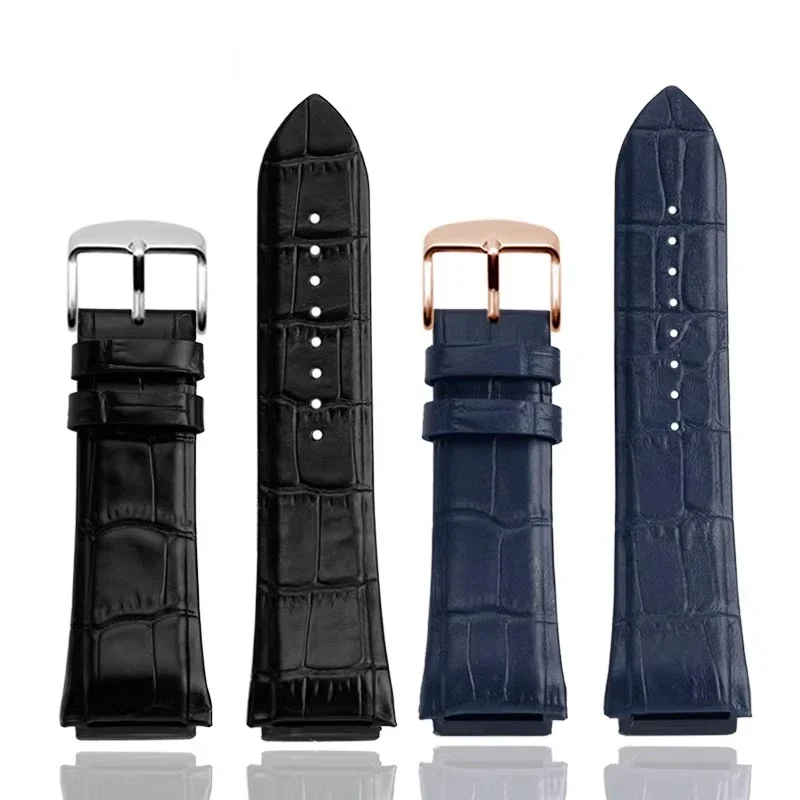 Man Genuine Leather Watch Strap Band for GUESS W0247G3 W0040G3 W0040G7 Series watches band blue black brown 22mm