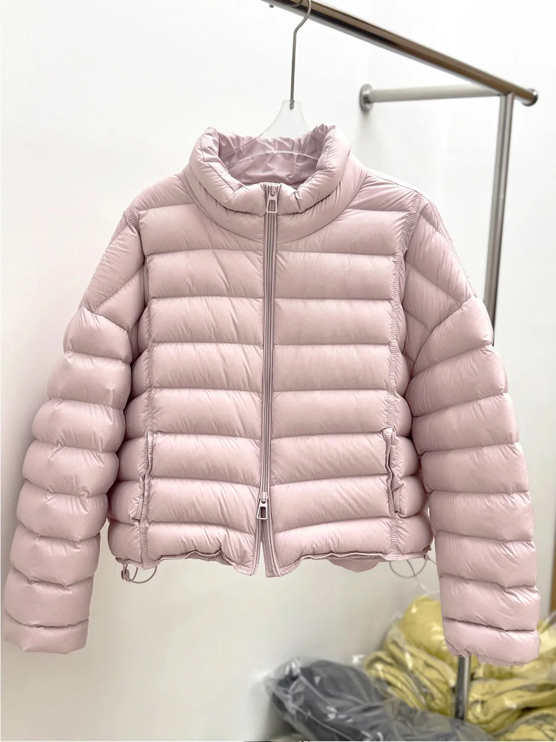 

Fashionable Anti-Aging Stand Collar Zipper Cotton Jacket Women's Casual All-Match Pure Color Winter New Style Cotton Coat