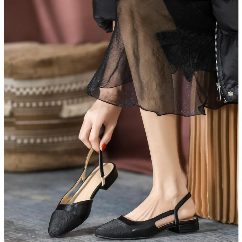 صندل نسائي بألوان مكعبات ، شبشب مانع للإنزلاق ، نعل ناعم ، مسطح للترفيه ، كعب منخفض مريح ، أحذية بقاع سميك ، صيف ، جديد