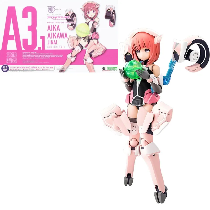 Kotobukiya Oryginalna MEGAMI DEVICE X Alice Gear Aegis AIKA AIKAWA JINAI Anime Figurka Akcji Model do Składania Zabawki Prezenty Dla Dziecka