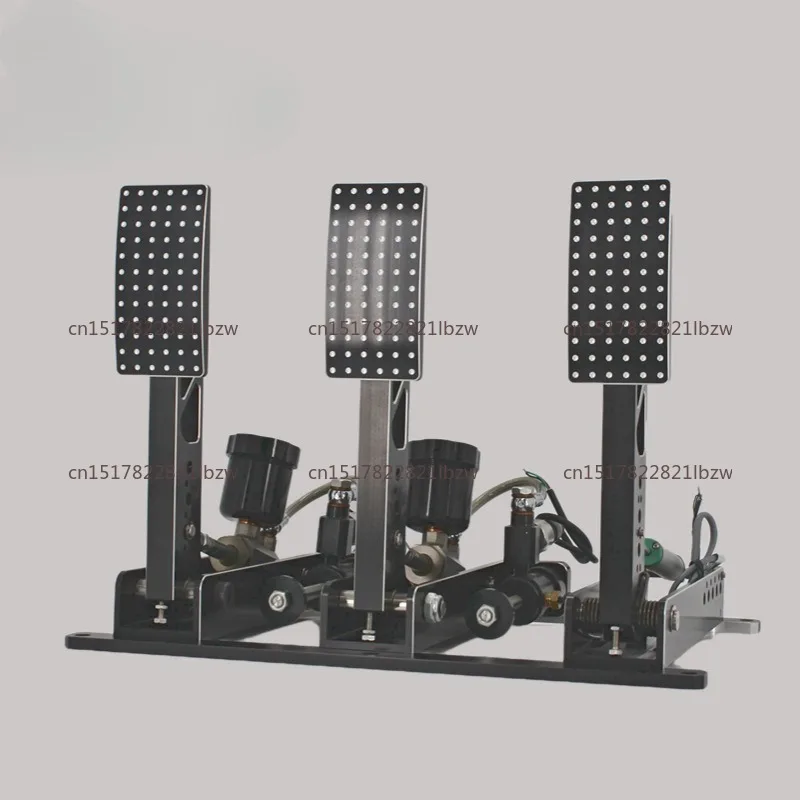 Pedals Simulation Racing Game Steering Wheel Pressure Weighing Sensing Hydraulic Lever Throttle Brake Pedal