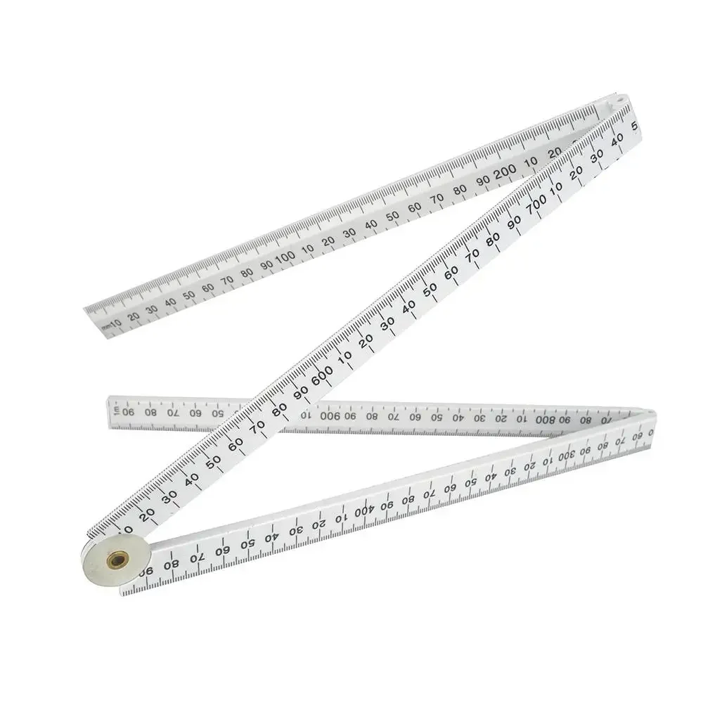 1 Meter Slide Four-Parts Fold Up Rulers Folding Versatile Inside Reading Carpenter's Ruler Education Meter