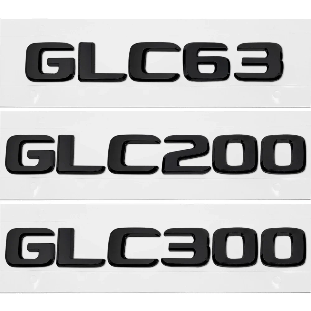 ABS Plastic GLC63 GLC200 GLC300 Trunk Rear Logo Badge Emblem Sticker For Mercedes Benz G Class 253 Car Accessories