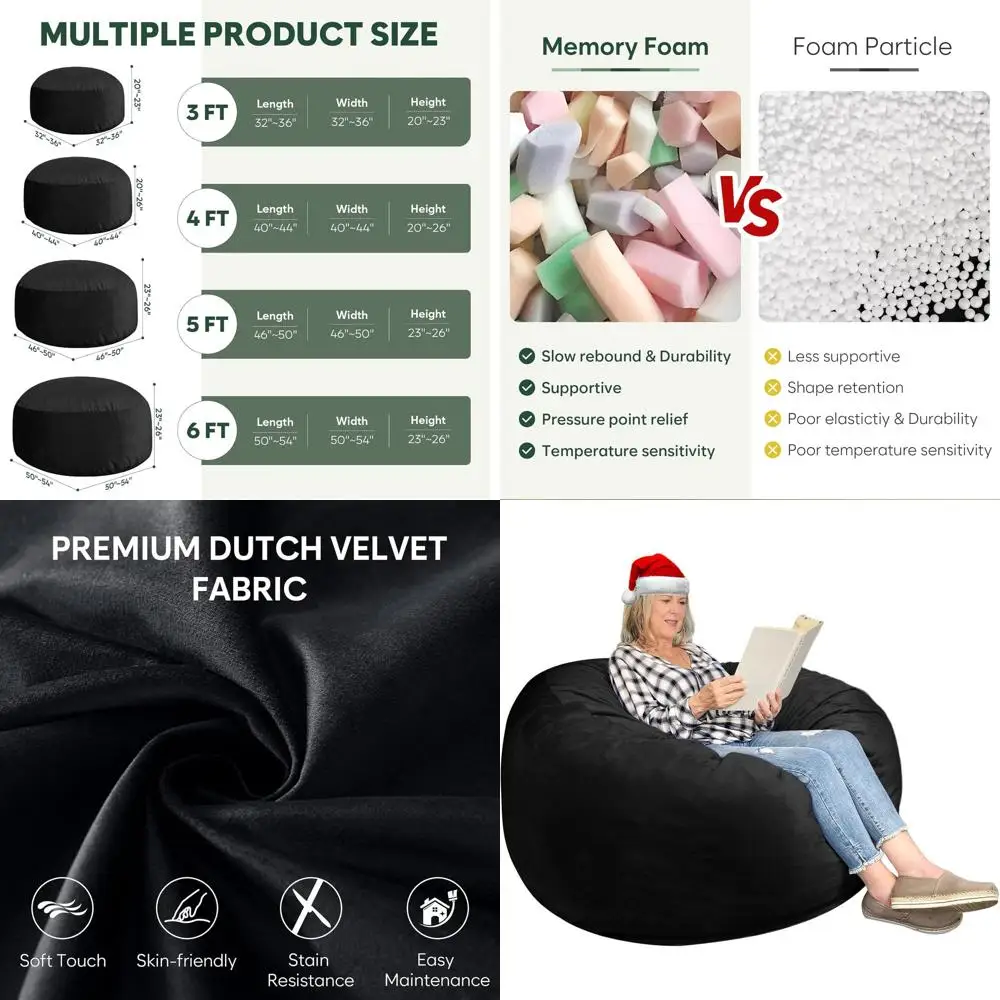 Memory Foam Filled …