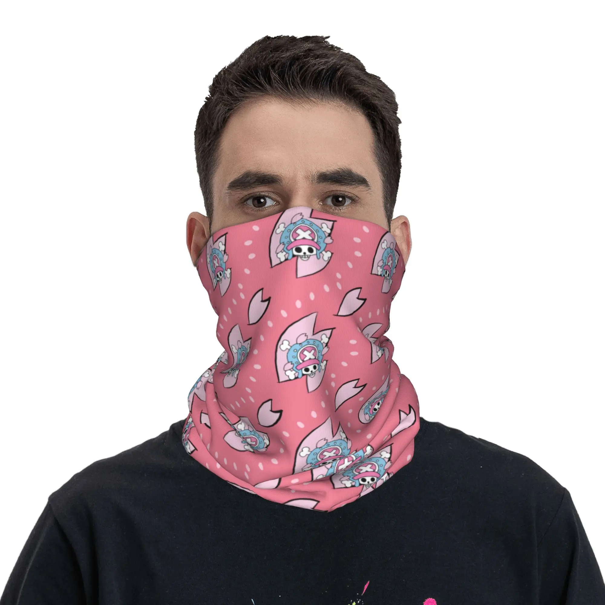 Custom Chopper Janpan Anime Bandana Neck Warmer Men Women Winter Hiking Ski Scarf Gaiter Janpan  Face Cover