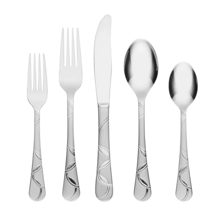 

Silverware Set Felicity Sand 20-Piece Flatware Set Service For 4 18/0 Stainless Steel Dishwasher Safe Flatware Cutlery Sets Ute
