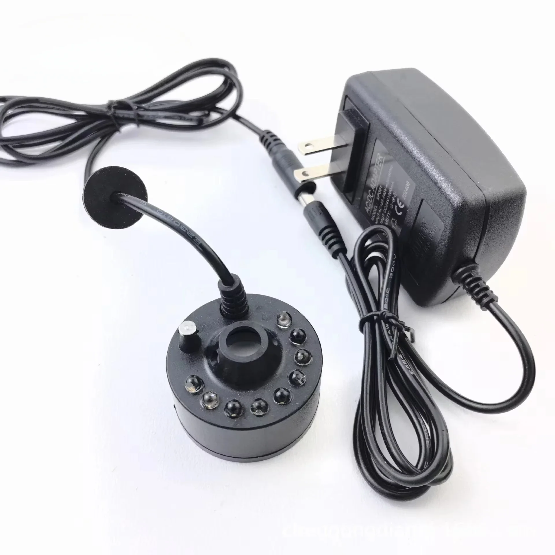 Wholesale  Air Humidity Fogger Mist Maker 12 LED Light  water Fountail pond Atomizer Head air humidifier  for egg incubator