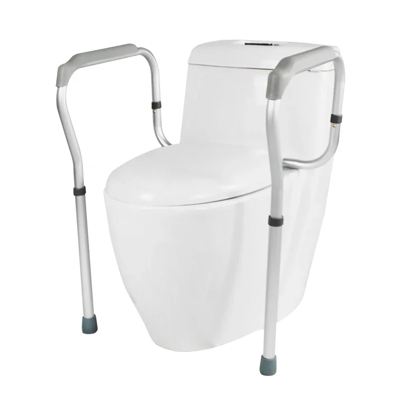 Bathroom Safety Toilet Assist and Grab Bar Toilet Safety Rail with Height Adjustable Legs