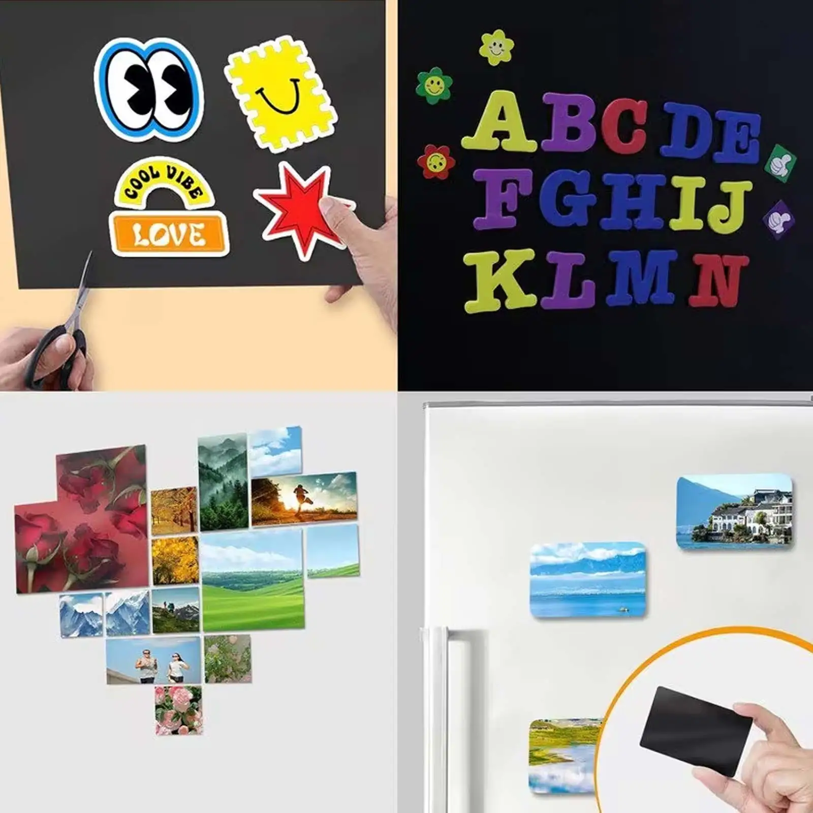 4R A4 bedruckbare Magnetblätter, nicht klebend, 13,5 mm dick, glänzendes/mattes Fotopapier für Tintenstrahldrucker, 10,2 x 15,2 cm große Größe – Detail 6