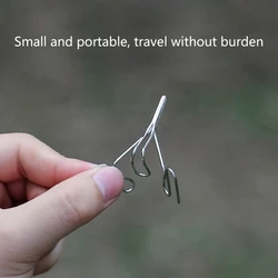 1PC Hand Brewed Coffee Teapot Water Drain Spout Stainless Steel Coffee Drip Spout Camping Bowl Outdoor Portable Cup Wire Skitter