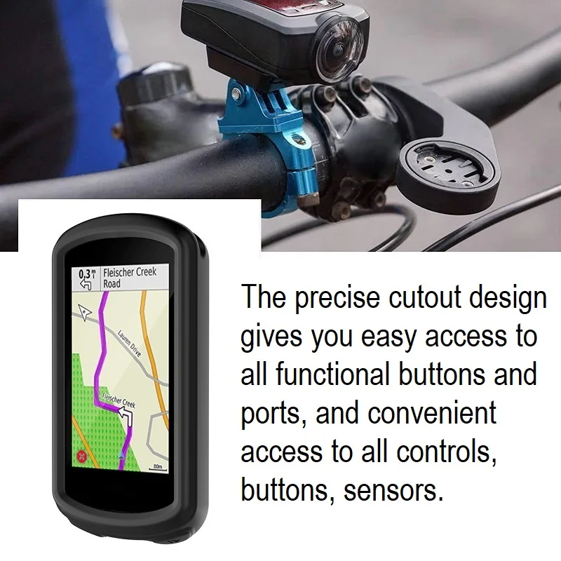 ฝาครอบป้องกันสำหรับ Garmin EDGE 1030เคสซิลิโคนแบบนิ่ม, กันชนกันกระแทกอุปกรณ์คอมพิวเตอร์ขี่จักรยาน