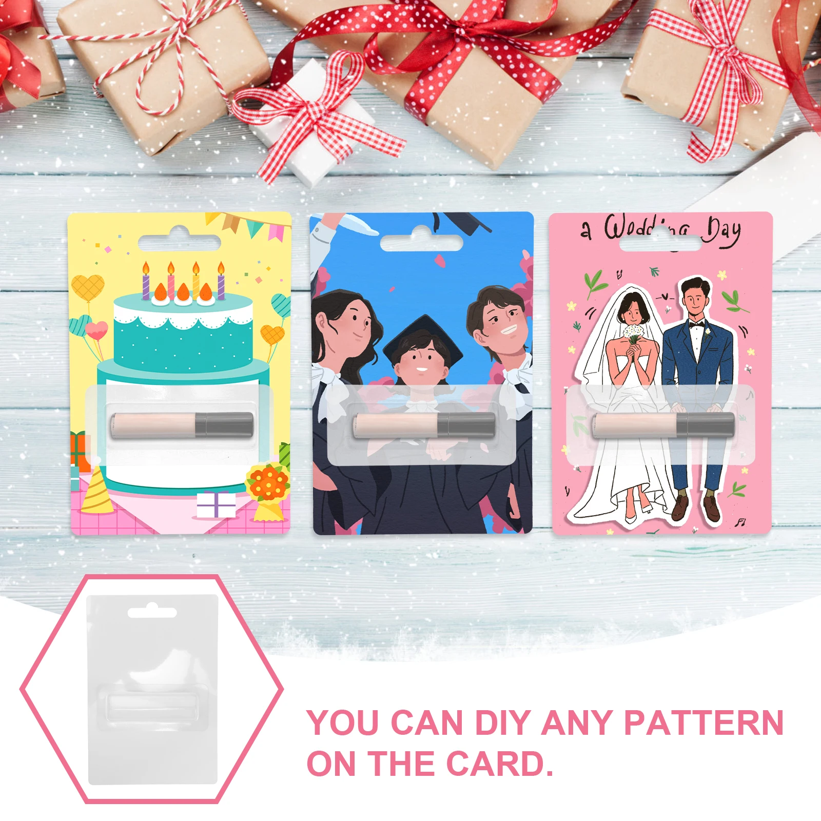 

Wooden Gift Cards 100x150x3mm Sublimation Blanks Bulk Festival Cards Money Holders Plastic Domes Graduation Gifts