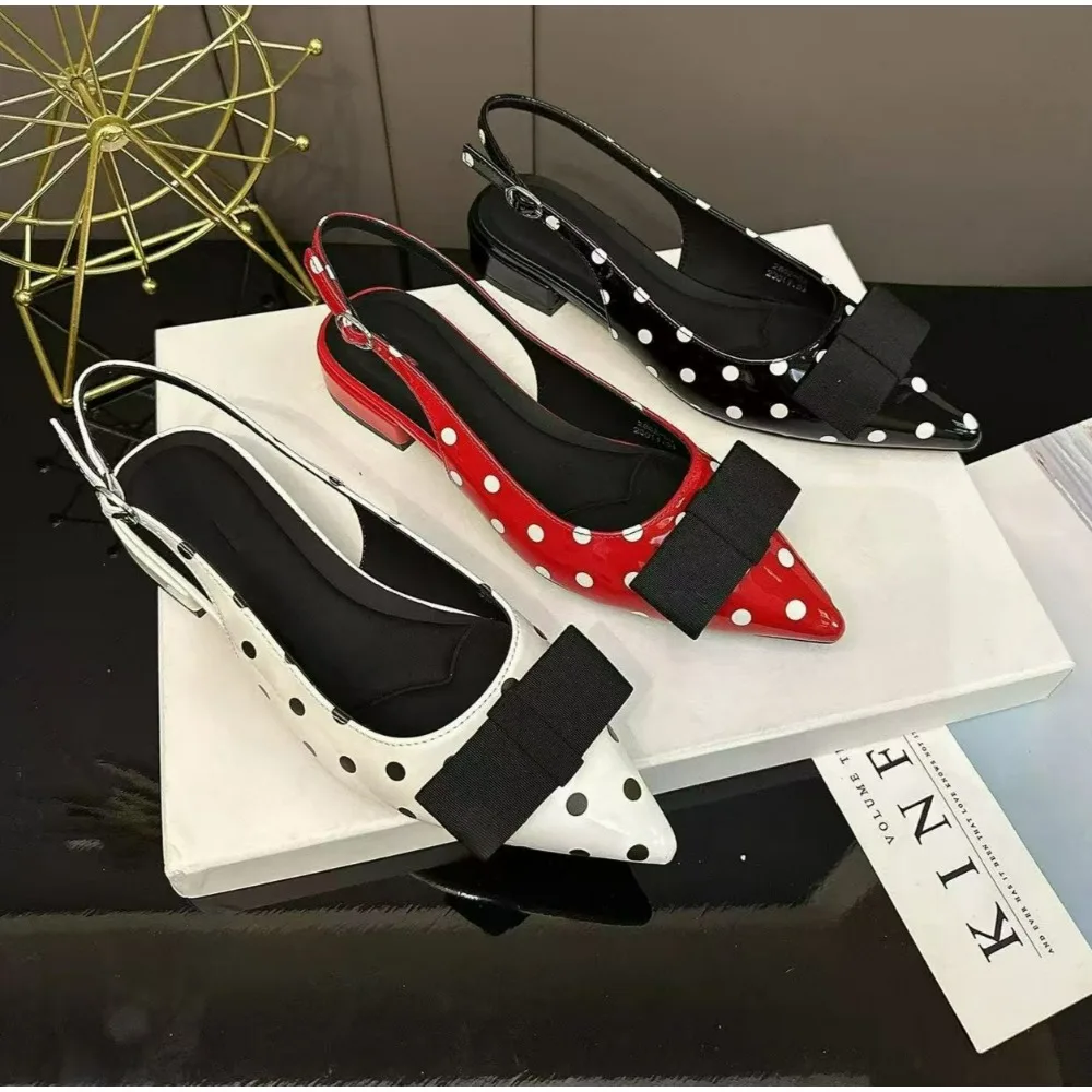 Sommerliche spitze High-Heel-Sandalen für Damen – Modische Slingback-Mules mit elegantem Schmetterlingsknoten für Partys