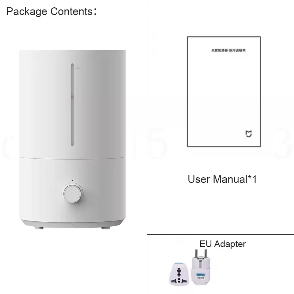 Humidifier 300mL/h Humidification 4L Large Capacity Mist Maker Add Water Home Humidity Control Low Sound Intelligent Humidifier
