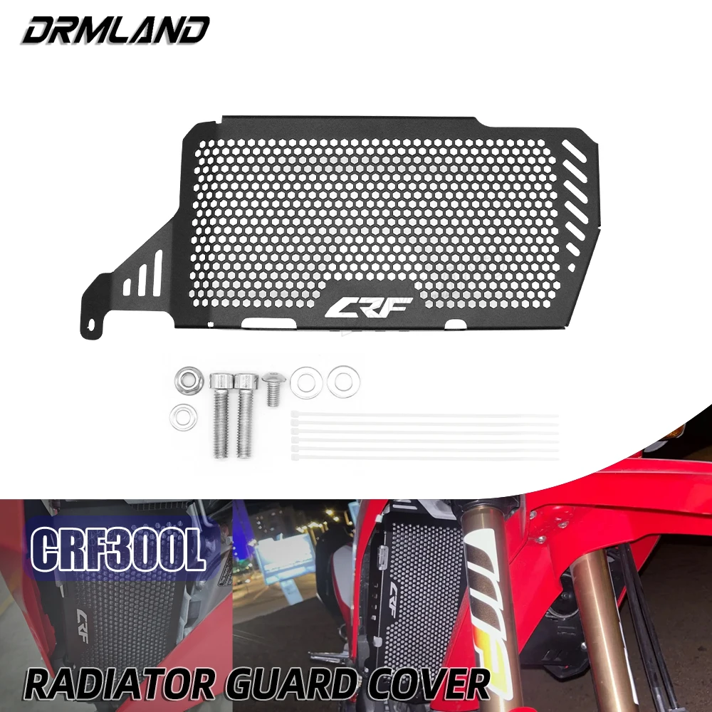 

Для HONDA CRF 300 L CRF300L Защита радиатора Решетка радиатора Защитная крышка 2023 2022 2021 CRF300 аксессуары для мотоциклов