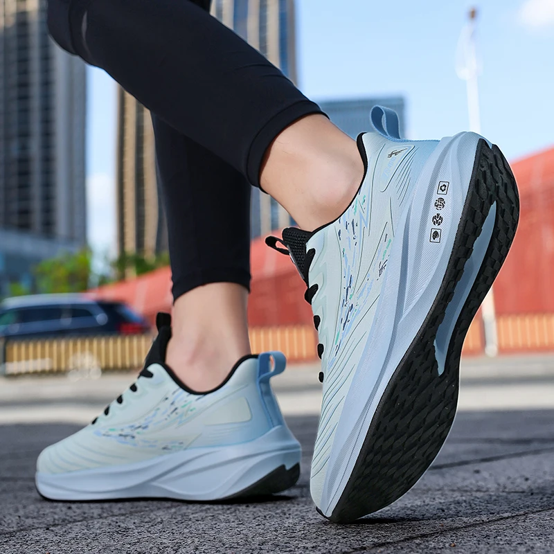 Men's Microfiber Leather Shoes 2026 New Lightweight Non-slip Sneakers Breathable Male Outdoor Running Shoes Lace Up Soft Sports
