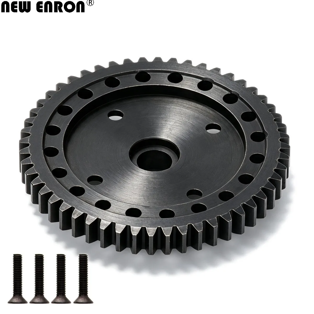 52T 45# Steel Spur Gear M1.0 9652 for RC Car Traxxas 1/8 Sledge monster truck 95076-4