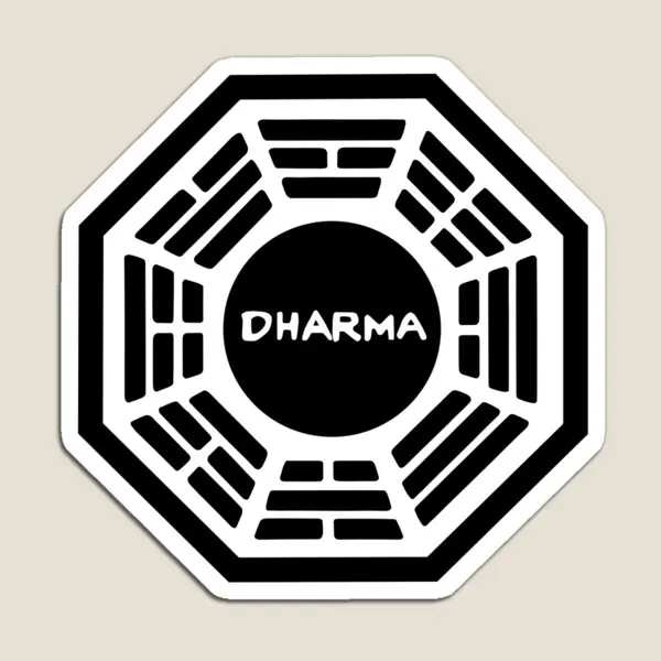 Dharma Logo  Magnet Baby Decor  Home Toy Kids Funny Magnetic Refrigerator Children for Fridge Organizer Cute Holder Stickers