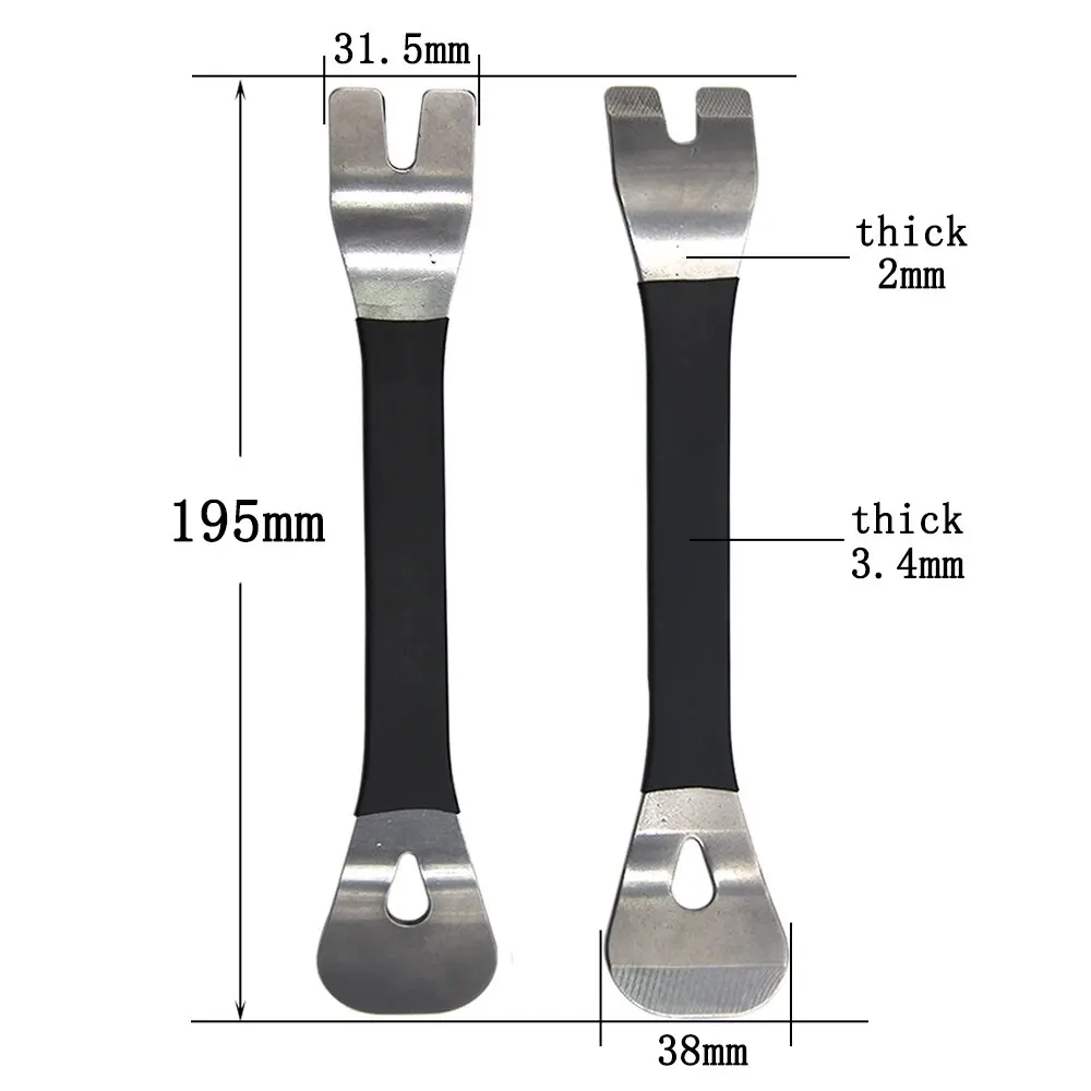 Car Stainless Steel Pry Plate Car Buckle Modification Removal of Audio Navigation Center Console Interior Door Panel Tool