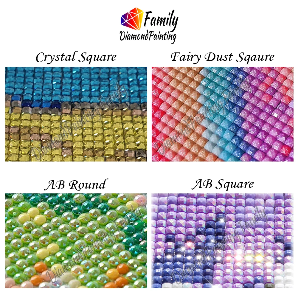 Diamond Painting Family Full Fairy Dust Diamond Dot Art Blue Dolphin Crystal Resin Mosaic Painting Kit AB Drill Cross Stitch Set view 5