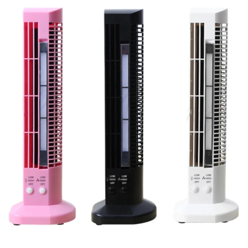 

Bladeless Tower Table Fan With LED Light Quiet Cooling Desk Fan for Home Office Dropshipping