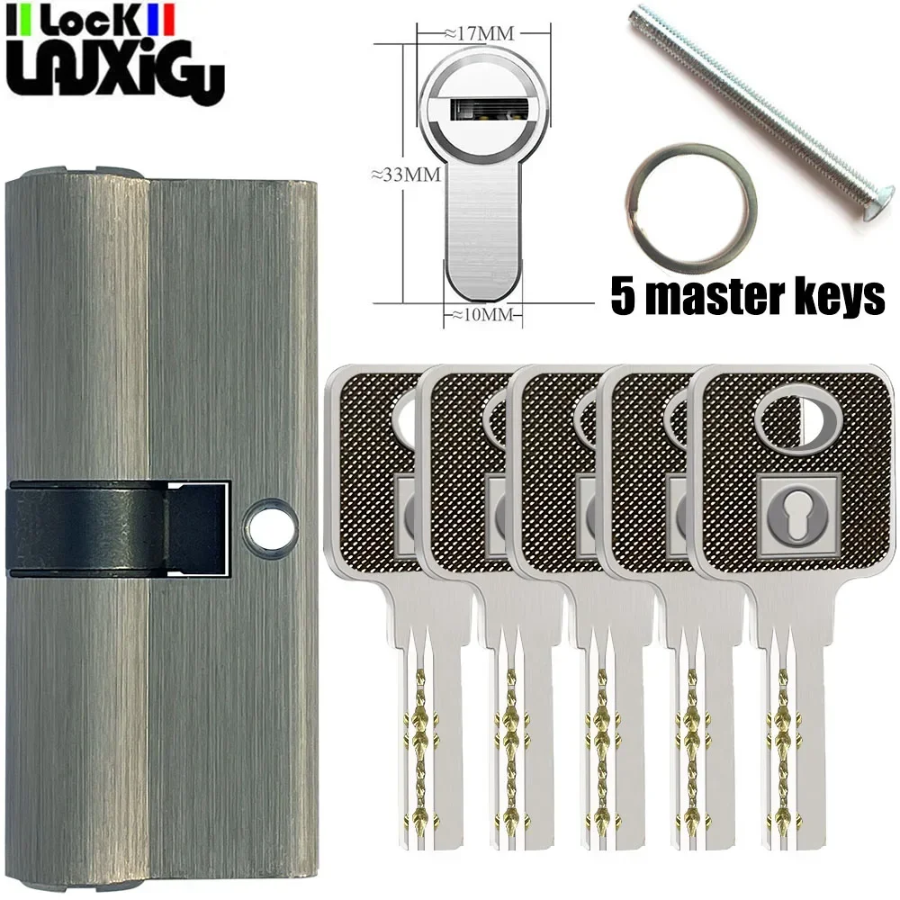 50-120mm Cylinder door,Door Cylinder Biased Lock Cylinder  Double Key Anti-Theft Entrance Brass Door Lock Lengthened Core Keys