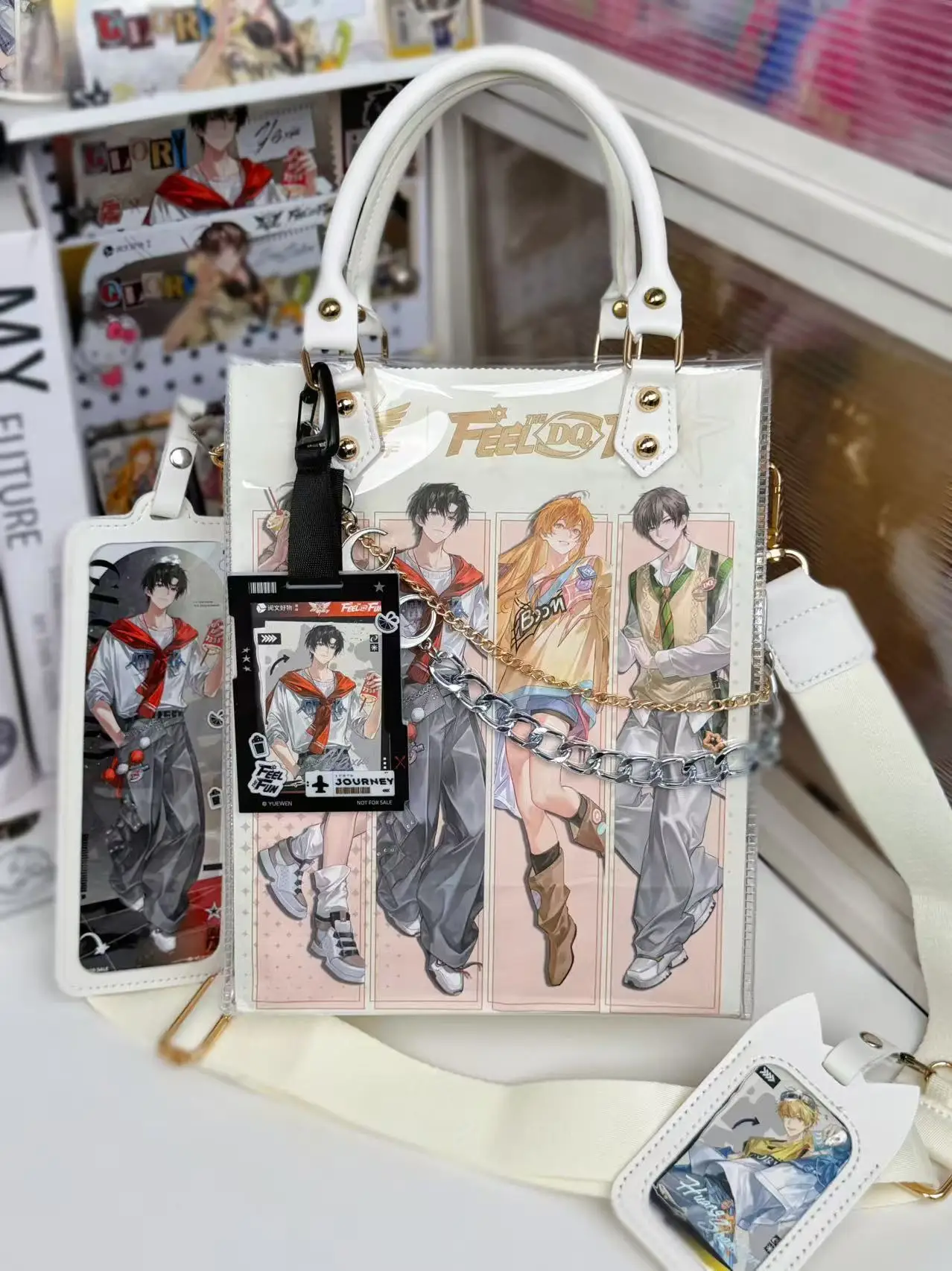 Handmade DIY Transparent PVC Food Delivery Bag Modification Material Kit Full-Time High-Hand Collaborative Work DQ Renovated Bag