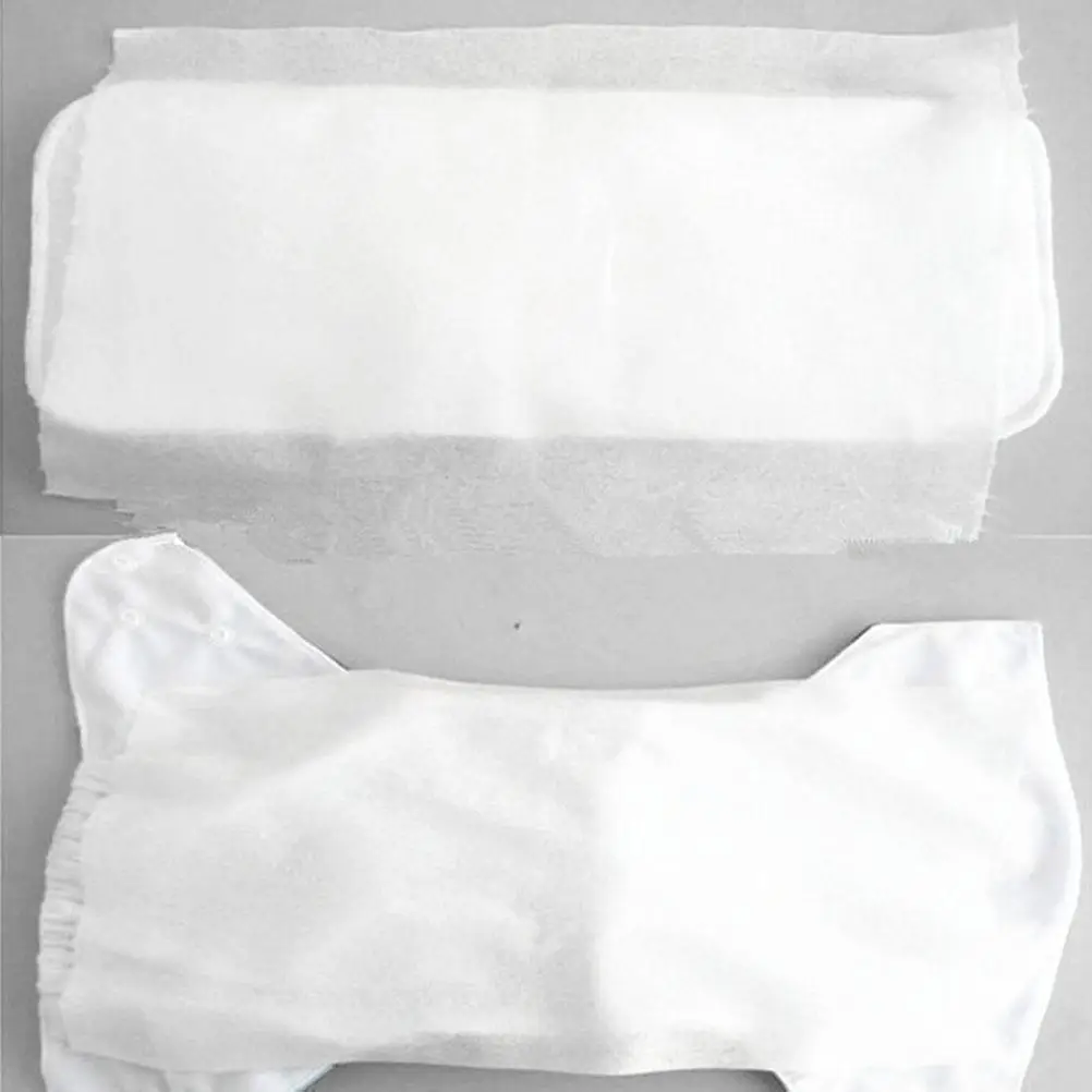 

100 Sheets/Roll Inserts Waterproof Towel Baby Diapers Bag Elastic Pee Pad White