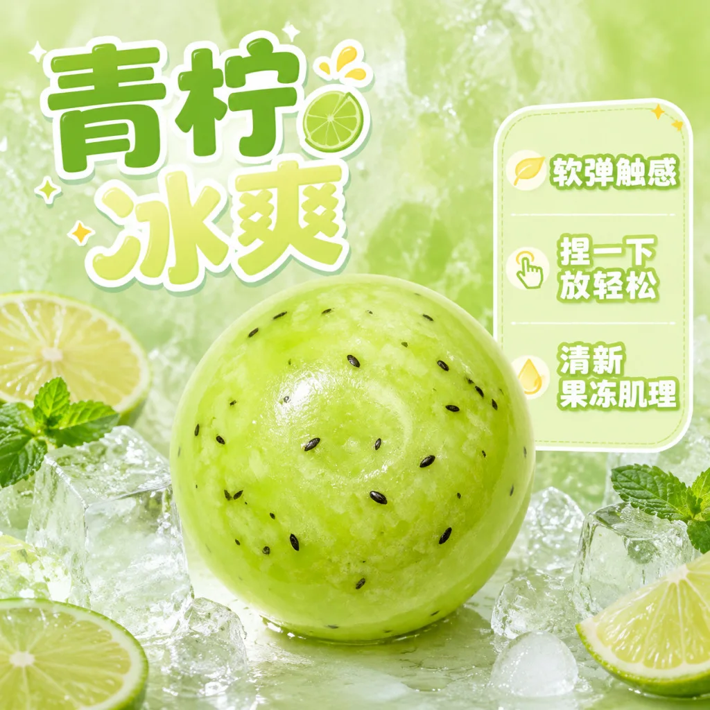 Cross Border Shaved Ice Ball Squishy Coconut Oil Handmade Squishy Ice Sand Stress Relief Sensory Fidget Squishy Toy Wholesale
