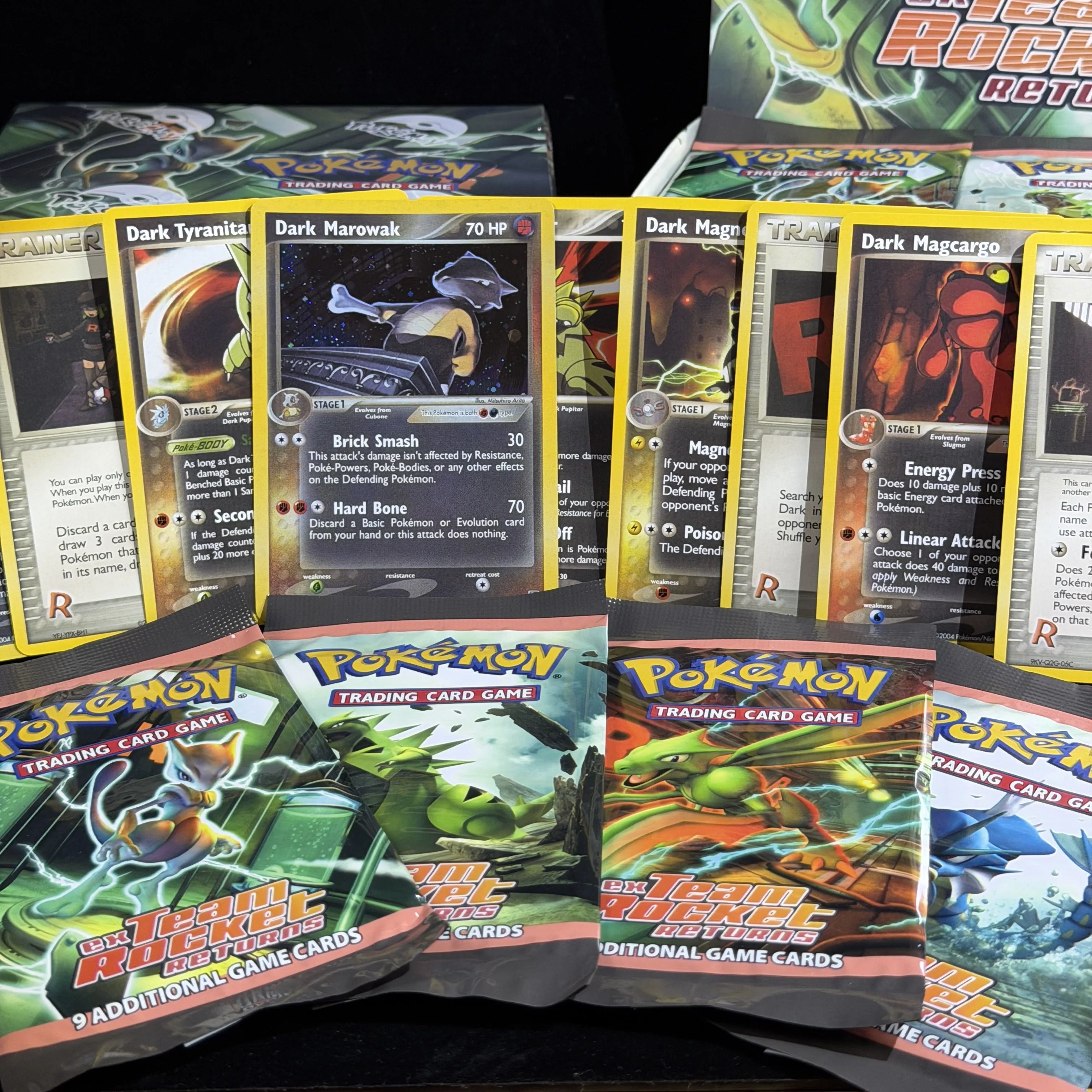 PTCG EX Team Rocket Booster Box EX 2004 36Packs/Box Classic Vintage Set from the EX Era Proxy Cards Fun of Card Breaking