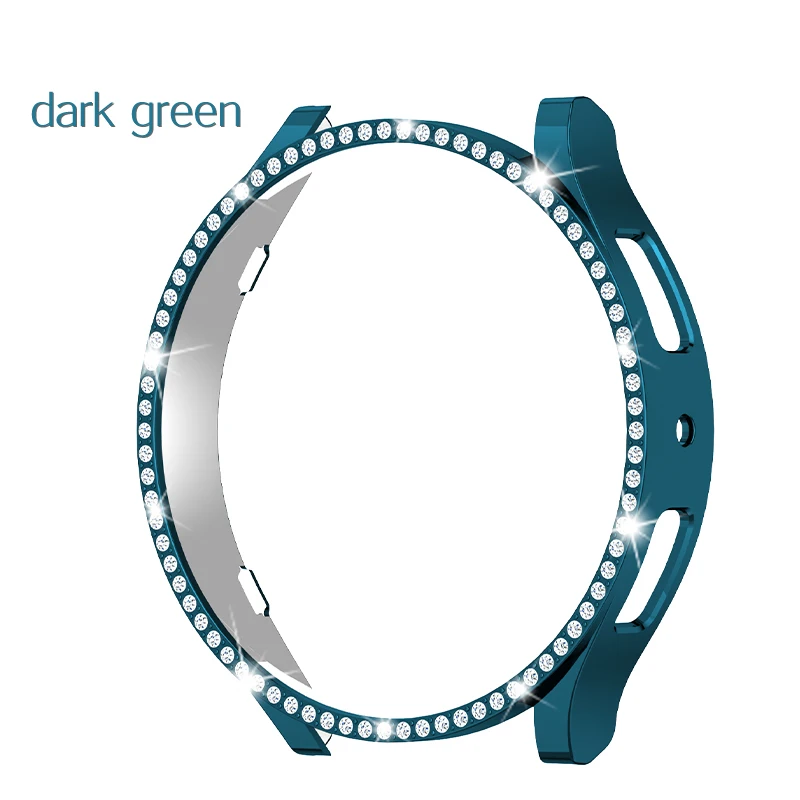 حافظة لجهاز سامسونج جالاكسي ساعة 6 44 مللي متر 40 مللي متر بلينغ صف واحد غطاء حماية مجوف ساعة جالاكسي 6/ملحقات حافظة كلاسيكية