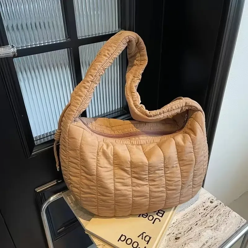 

Simple Zipper High Quality Crossbody Bags Solid Color Interior Zipper Pocket Casual Large Capacity Trendy Soft Shoulder Bags