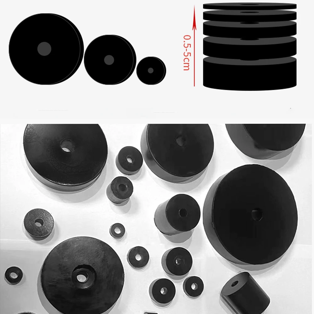 1/5/10 PC วงกลมยาง Damping Pad/พัดลม COIL Damping เครื่องซักผ้า/ยาง Damping Pad Shock-Absorbing & Soundproof เครื่องเท้าเครื่องซักผ้า