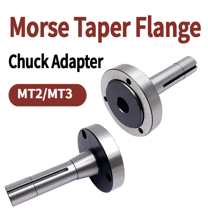 Lathe Chuck Flange MT2-80/100/125 MT3-80/100/125 Morse Taper Flange Lathe Chuck Adapter for K11-80 K12-80 K72-80 K11-125