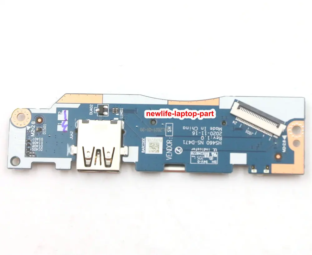 Original For Lenovo Ideapad 3-14ITL6 3-15ITL6 USB SD Card Reader Switch Button Sub IO Board HS460 NS-D471 TESTED WELL