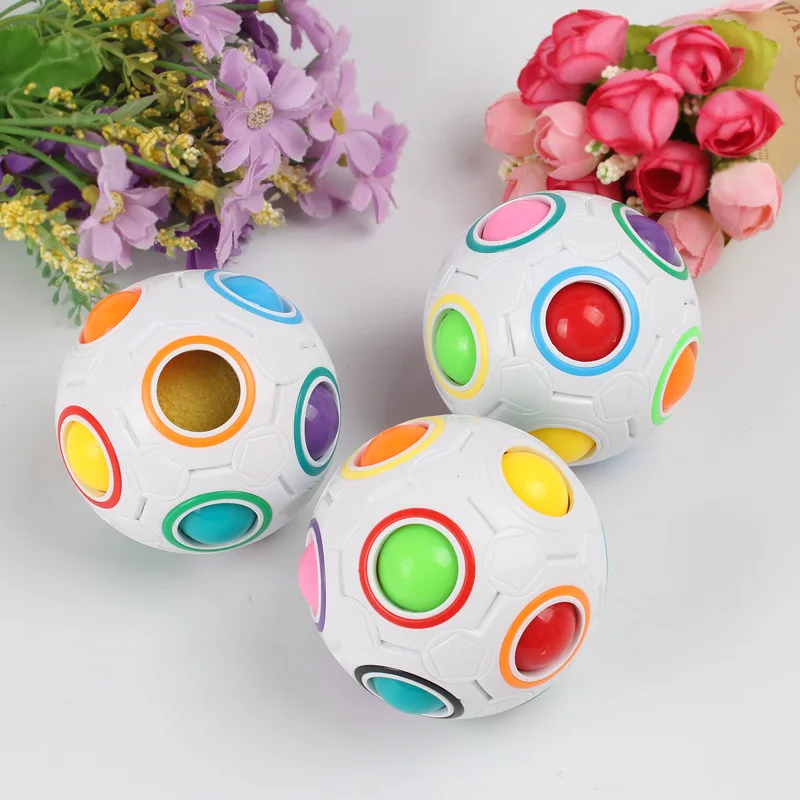 New Exotic Children\'s Educational Toys Stress Relief Rainbow Balls Children\'s Adult Stress Relief Toys Educational Magic Balls