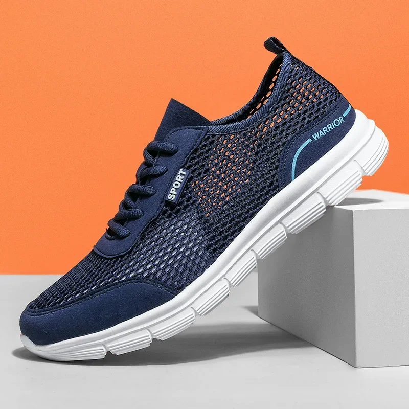 Hot Sneakers Men Casual Shoes Lightweight Male Running Shoes  Outdoor Tennis Shoe Soft Sole Walking Shoe Lace-up Flat Men Shoes