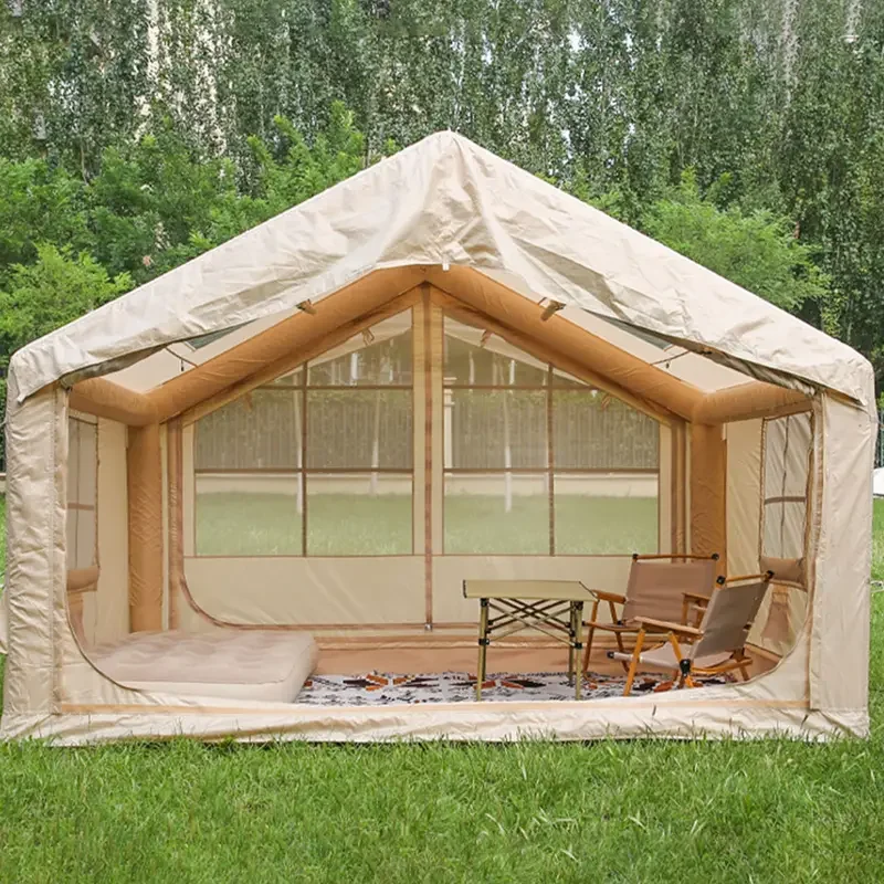 

Custom Outdoor Camping Tent Factory-issued Manual Electric Inflatable Oxford Cloth Roof Thickened Rain Hut Waterproof