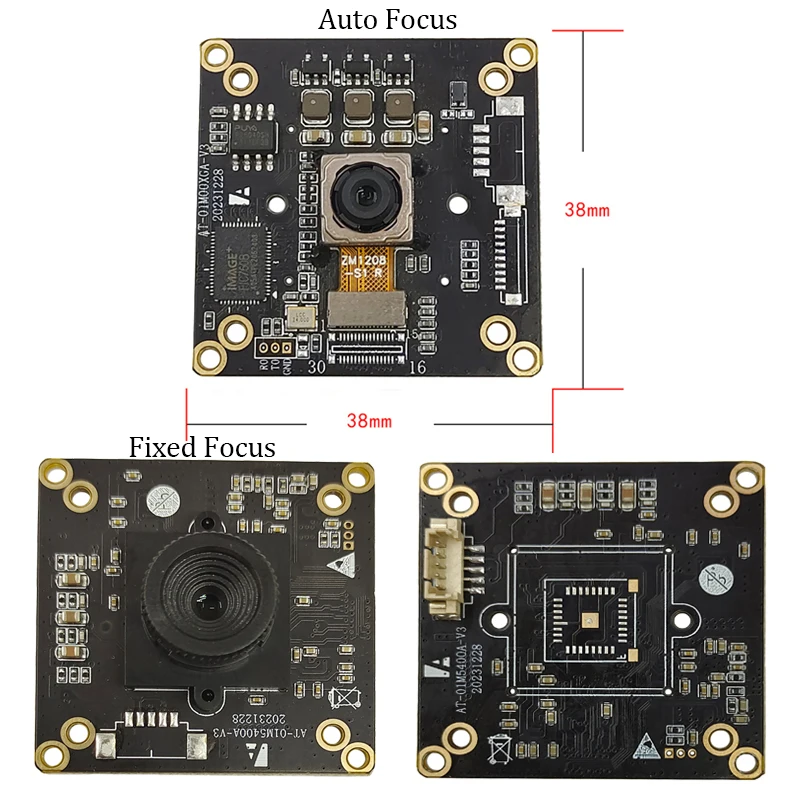 12MP IMX362 USB2.0 Webcam Module PDAF Autofocus Fixed Focus AF/FF Camera No Distortion Lens UVC OTG Plug & Play 4K PC Usb Camera - Image 2