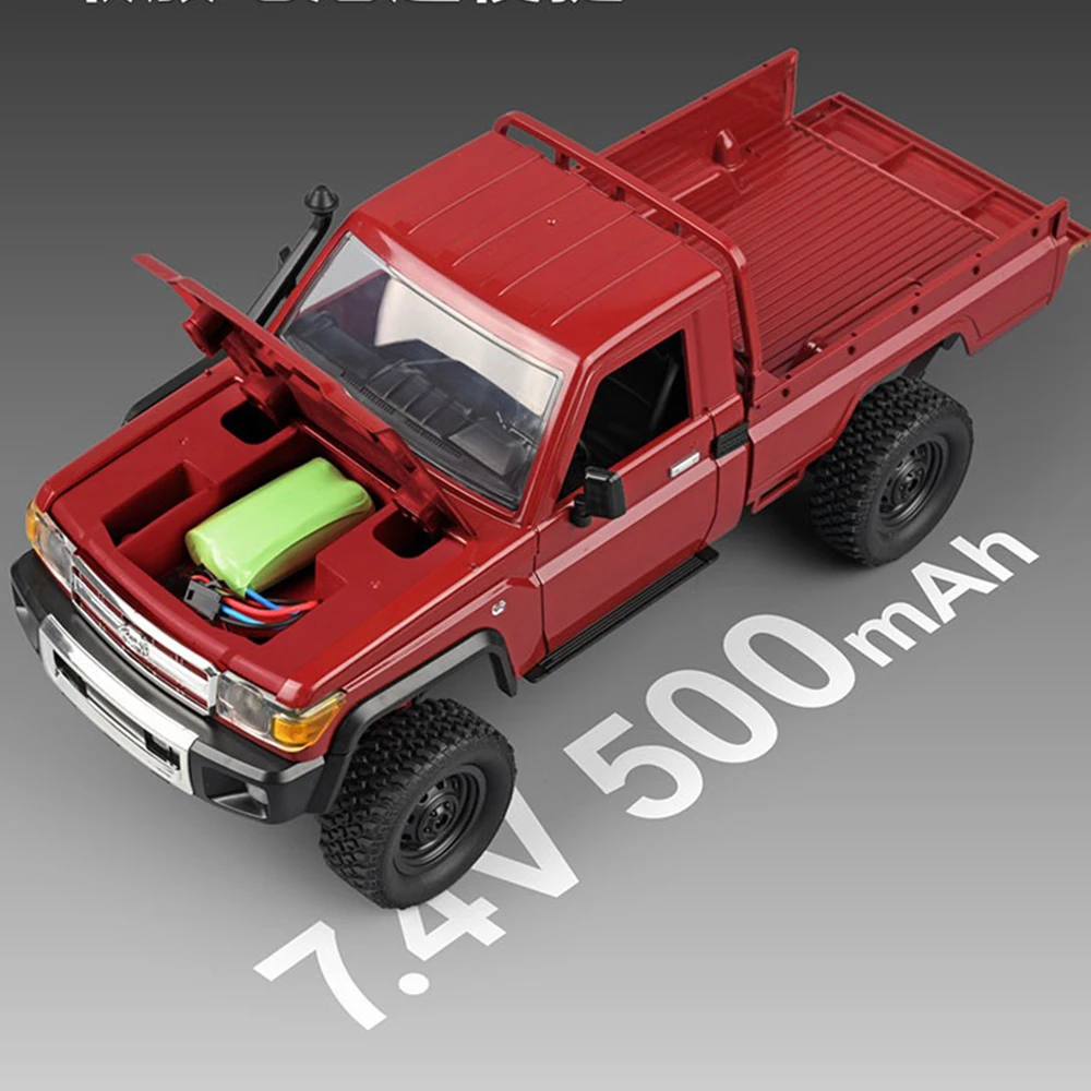 โมเดล1:12 mobil RC Mn82จำลองย้อนยุคเต็มรูปแบบ Lc79จำลอง RTR 2.4กรัมมอเตอร์280 4WD รถบังคับวิทยุรถกระบะโมเดลรถของเล่น