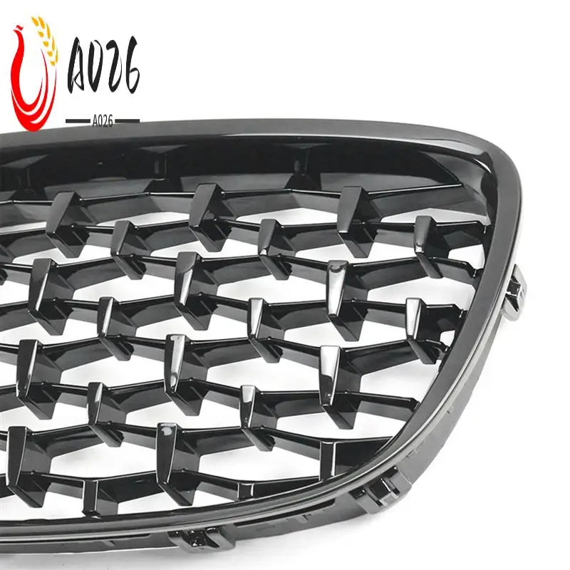 

A026-For BMW 5 Series GT F07 Hatchback 2010-2017 Car Black Diamond Meteor Style Front Grille
