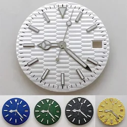 Black/Green/Yellow/White/Blue Dial with Silver Pointers for NH35A Automatic Movement Watch Accessories NH35 Dial Hands Set DIY